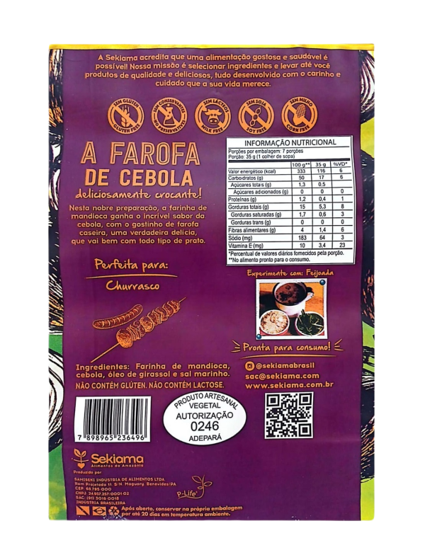 1004 - FAROFA COM MUITA CEBOLA CROCANTE 245G - Imagem 2