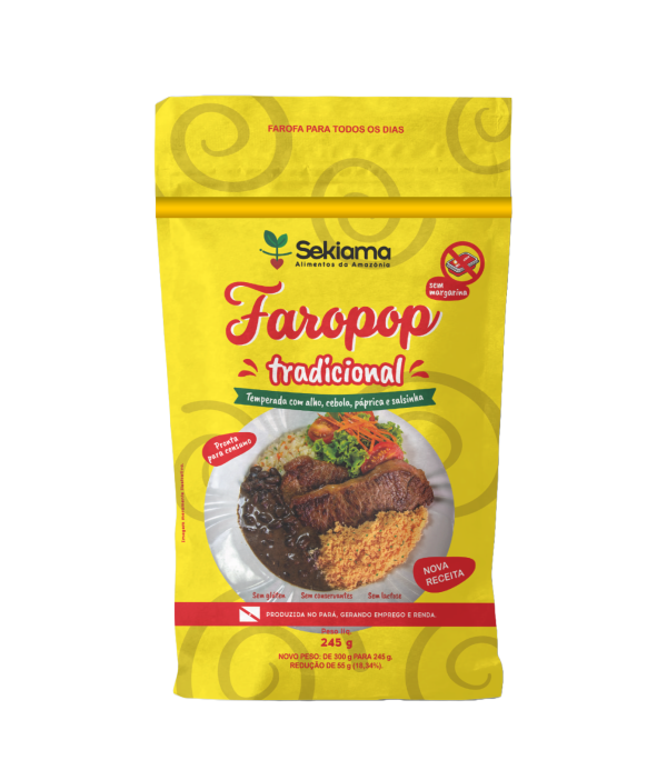 7005 - FAROFA FAROPOP TRADICIONAL COM BACON 245G