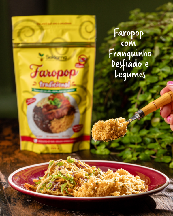 7005 - FAROFA FAROPOP TRADICIONAL COM BACON 245G - Imagem 2