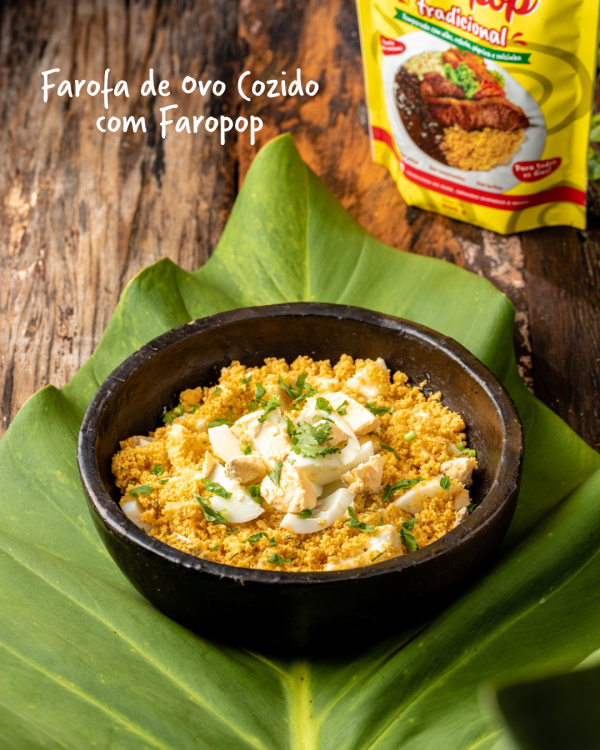 7005 - FAROFA FAROPOP TRADICIONAL COM BACON 245G - Imagem 3