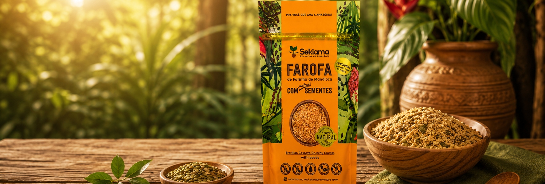 Farofa de Sementes, Sabor e Saúde.